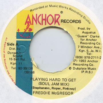 【新品】ジャマイカ7” Freddie McGregor Playing Hard To Get Anchor /00050