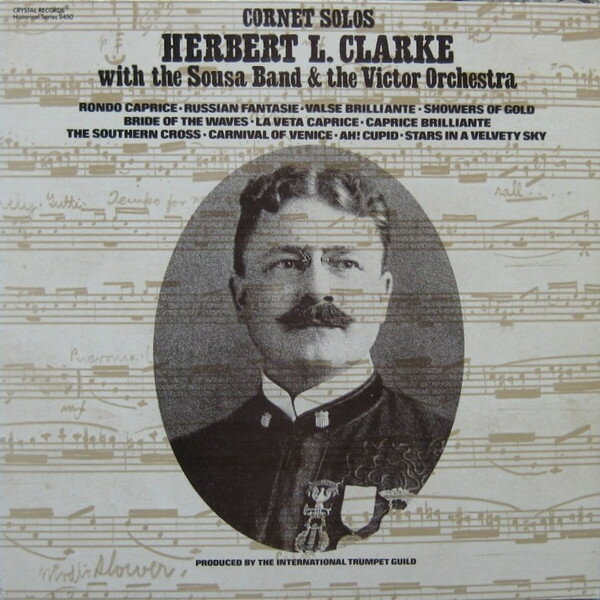 LP Herbert L. Clarke , Sousas Ban Cornet Solos S450 Crystal Records /00400