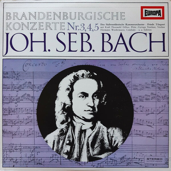 ・アーティスト Johann Sebastian Bach , S?dwestdeutsches Kammerorchester , Friedrich Tilegant , Kraft-Thorwald Dilloo , Gy?rgy Terebesi , Hermann Werdermann ・タイトル Brandenburgische Konzerte Nr.3, 4, 5 ・レーベル・型番 Europa E171 ・フォーマット LPレコード ・コンディション(盤) 非常に良い(EX) ・コンディション(ジャケット) 良い (VG+) ・コンディション(帯) オビなし ・特記事項 【カバー抜け】 サンプル画像です。実際の商品の画像ではありません 商品写真はバーコード/カタログ番号に対応したサンプル画像ですので、お送りする商品の画像ではありません。帯やライナーなどの付属品は、特記事項に記載されている場合のみ含まれます。プロモやカラーレコードなどの仕様についても、該当する場合のみ特記事項に記載しています。 【ご購入前に必ずご確認ください】 ・本店サイト(www.recordcity.jp)とは価格、送料が違います ・本店サイト、その他支店のオーダーとは同梱発送できません ・注文確定後に別の注文を頂いた場合、注文同士の同梱は致しかねます。 ・別倉庫から発送しているため、店頭受け渡しは対応しておりません ・一部商品は他の通販サイトでも販売しているため、ご注文のタイミングによっては商品のご用意ができない場合がございます。 ・土日祝日はお休みです 金曜・祝前日9時以降のご連絡またはご入金は、返答または発送が週明け・祝日明けに順次対応となります。 ・ご購入後のキャンセル不可 ご購入後のキャンセルはいかなる理由においてもお受けできません。ご了承の上、ご購入くださいませ。 ・日本郵便(ゆうパック/ゆうメール)によるお届けになります。 ・中古品であることをご理解ください 当ストアでは中古商品を主に販売しております。中古品であることをご理解の上ご購入ください。また、一部商品はRecordCityオンラインストアで試聴可能です。 ・返品について お客様のご都合による返品は一切承っておりません。 表記の内容と実際の商品に相違がある場合、また針飛び等で返品・返金をご希望される場合は、商品の到着後1週間以内にご連絡ください。商品の返送をこちらで確認後、キャンセル・返金を行います。 コンディションVG以下の商品は返品できません。プレイに影響のない表面のこすれ傷、プレス起因のノイズ盤は返品の対象外です。 【コンディション表記】 ・ほぼ新品(M-)(Like New) 完全な新品。未使用。当店ではほぼ使用しません ・非常に良い(EX)(Excellent) 中古盤として美品な状態。わずかな経年を感じるものの傷みを感じさせない、当店基準で最高の状態 ・良い(VG+)(Very Good Plus) 丁寧に扱われた中古品で、軽い使用感がみられる。 ・可(VG)(Acceptable) 使い込まれた中古品で、「良い」よりもさらに使用感がみられる。 ・悪い(VG-)(Bad) 状態が悪いアイテム。使用の保障はなく、再生不可、針飛び、目立つノイズがあるかもしれない。状態によるクレーム不可。返品不可。 ・非常に悪い(G)(Very Bad) 「悪い」よりさらに状態が悪いアイテム。使用の保障はなく、再生不可、針飛び、目立つノイズがあるかもしれない。状態によるクレーム不可。返品不可。 ・ジャンク(Fair)(Junk/Fair) 割れている、反っている、水ダメージがある、カビ、ジャケットが分離している、ひどい書き込み、ひどい擦れなど最低の状態。使用の保障はなく、再生不可、針飛び、目立つノイズがあるかもしれない。状態によるクレーム不可。返品不可。 ・ジャンク(Poor)(Junk/Poor) 割れている、反っている、水ダメージがある、カビ、ジャケットが分離している、ひどい書き込み、ひどい擦れなど最低の状態。使用の保障はなく、再生不可、針飛び、目立つノイズがあるかもしれない。状態によるクレーム不可。返品不可。