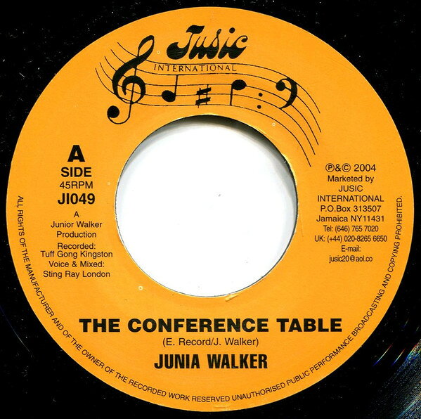 【中古】7” Junia Walker The Conference Table JI049 Jusic International /00080