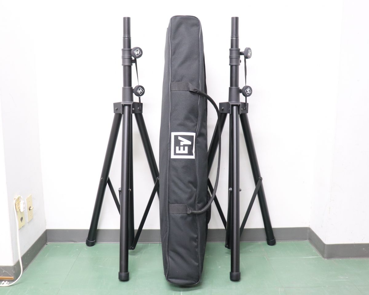 ・商品説明 EV イーブイ EV-TSP-1　Speaker Stand スピーカースタンド ペア 商品状態：S 未使用品 ■ケース付き ■ペア 参考重量：2700(g) TSP-1は35mm(1-3/8インチ)及び 38mm(1-1/2インチ) 径 対応のスピーカースタンド。ソフトケースは丈夫なナイロン製。中に芯が通って持ちやすく、スタンドを安全に持ち運べます。■スピーカースタンド■ペア■高さ：1215/1375/1500/1625/1750/1875mm(セーフティピン使用時)■耐荷重：36kg■35mm、38mm径対応 ご購入前に必ずご確認ください ・ご購入者様都合によるご購入後のキャンセル・返品は、いかなる理由においてもお受けできません。 ・送料および代引き手数料はご購入者様のご負担となります。 ・決済期日までにご入金が確認できない場合は、「ご購入者様都合」にてキャンセルさせていただきます。 ・状況により、配送方法を変更させていただく場合がございます。 ・ご注文確定後の商品の追加や複数注文の同梱対応は、一切承っておりません。 ・土日・祝日は原則として発送業務を行っておりません。 ・商品説明は正確に記載するよう努めておりますが、中古品は予期せぬ傷や汚れ等がある場合がございます。ご理解のうえご購入ください。 4347166