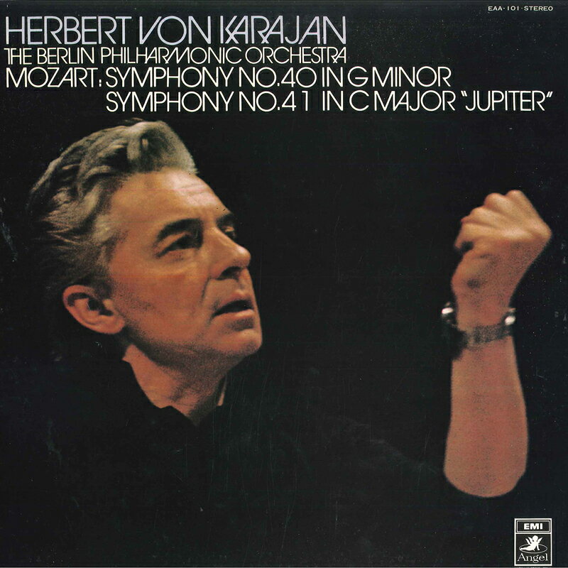 【中古】LP ヘルベルト・フォン・カラヤン, モーツァルト: 交響曲第40番, 交響曲第41番 ジュピター EAA101 ANGEL /00260 recordcity-10516668 RECORD CITY 楽天市場店 パッケージ画像