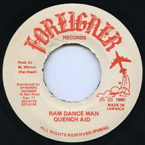 Artist Name: B - 【新品】ジャマイカ7” Queen Aid Ram Dance Man Foreigner /00048