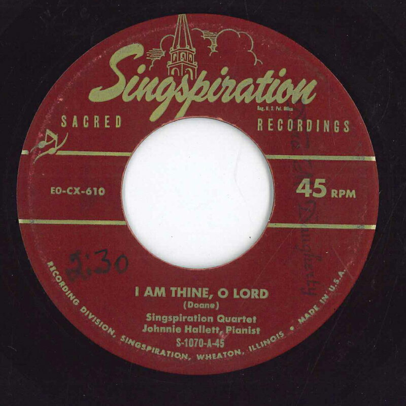 ・アーティスト Sinsspiration Quartet ・タイトル I Am Thine, O Lord ・レーベル・型番 SINGSPIRATION S1074 ・フォーマット 7" ・コンディション(盤) 良い (VG+) ・コンディション(ジャケット) プレインカバー（元ジャケット／カバー無し） ・コンディション(帯) オビなし ・特記事項 【盤汚れ】 サンプル画像です。実際の商品の画像ではありません 商品写真はバーコード/カタログ番号に対応したサンプル画像ですので、お送りする商品の画像ではありません。帯やライナーなどの付属品は、特記事項に記載されている場合のみ含まれます。プロモやカラーレコードなどの仕様についても、該当する場合のみ特記事項に記載しています。 【ご購入前に必ずご確認ください】 ・本店サイト(www.recordcity.jp)とは価格、送料が違います ・本店サイト、その他支店のオーダーとは同梱発送できません ・注文確定後に別の注文を頂いた場合、注文同士の同梱は致しかねます。 ・別倉庫から発送しているため、店頭受け渡しは対応しておりません ・一部商品は他の通販サイトでも販売しているため、ご注文のタイミングによっては商品のご用意ができない場合がございます。 ・土日祝日はお休みです 金曜・祝前日9時以降のご連絡またはご入金は、返答または発送が週明け・祝日明けに順次対応となります。 ・ご購入後のキャンセル不可 ご購入後のキャンセルはいかなる理由においてもお受けできません。ご了承の上、ご購入くださいませ。 ・日本郵便(ゆうパック/ゆうメール)によるお届けになります。 ・中古品であることをご理解ください 当ストアでは中古商品を主に販売しております。中古品であることをご理解の上ご購入ください。また、一部商品はRecordCityオンラインストアで試聴可能です。 ・返品について お客様のご都合による返品は一切承っておりません。 表記の内容と実際の商品に相違がある場合、また針飛び等で返品・返金をご希望される場合は、商品の到着後1週間以内にご連絡ください。商品の返送をこちらで確認後、キャンセル・返金を行います。 コンディションVG以下の商品は返品できません。プレイに影響のない表面のこすれ傷、プレス起因のノイズ盤は返品の対象外です。 【コンディション表記】 ・ほぼ新品(M-)(Like New) 完全な新品。未使用。当店ではほぼ使用しません ・非常に良い(EX)(Excellent) 中古盤として美品な状態。わずかな経年を感じるものの傷みを感じさせない、当店基準で最高の状態 ・良い(VG+)(Very Good Plus) 丁寧に扱われた中古品で、軽い使用感がみられる。 ・可(VG)(Acceptable) 使い込まれた中古品で、「良い」よりもさらに使用感がみられる。 ・悪い(VG-)(Bad) 状態が悪いアイテム。使用の保障はなく、再生不可、針飛び、目立つノイズがあるかもしれない。状態によるクレーム不可。返品不可。 ・非常に悪い(G)(Very Bad) 「悪い」よりさらに状態が悪いアイテム。使用の保障はなく、再生不可、針飛び、目立つノイズがあるかもしれない。状態によるクレーム不可。返品不可。 ・ジャンク(Fair)(Junk/Fair) 割れている、反っている、水ダメージがある、カビ、ジャケットが分離している、ひどい書き込み、ひどい擦れなど最低の状態。使用の保障はなく、再生不可、針飛び、目立つノイズがあるかもしれない。状態によるクレーム不可。返品不可。 ・ジャンク(Poor)(Junk/Poor) 割れている、反っている、水ダメージがある、カビ、ジャケットが分離している、ひどい書き込み、ひどい擦れなど最低の状態。使用の保障はなく、再生不可、針飛び、目立つノイズがあるかもしれない。状態によるクレーム不可。返品不可。