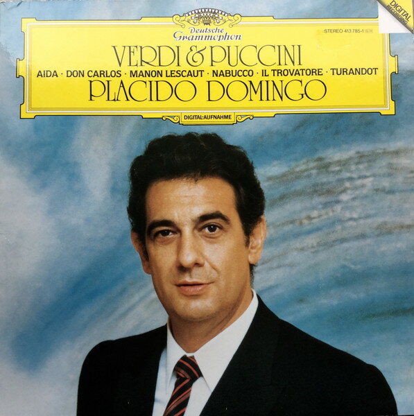 LP Placido Domingo Verdi &amp; Puccini 4137851 Deutsche Grammophon /00260