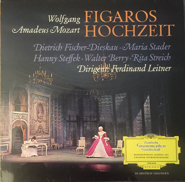 【中古】LP Wolfgang Amadeus Mozart , Diet Figaros Hochzeit 136406 Deutsche Grammophon /00260