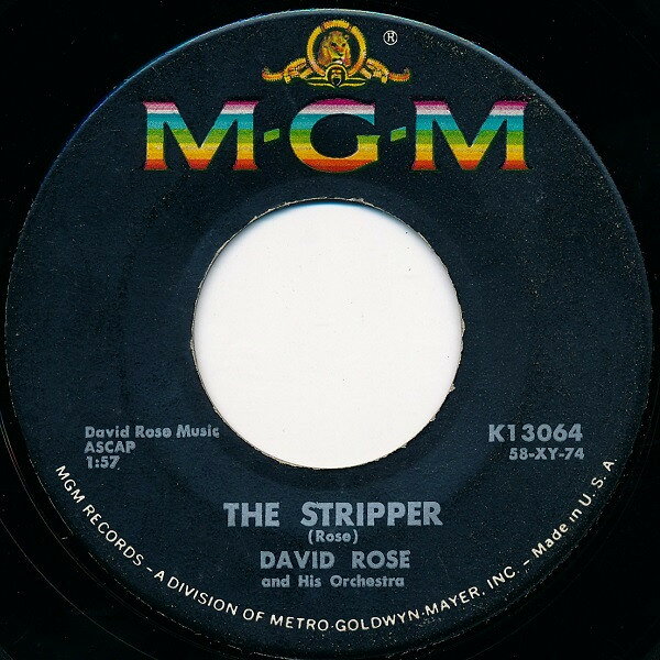 【中古】7” David Rose &amp; His Orchestra Stripper / Ebb Tide K13064 /00080