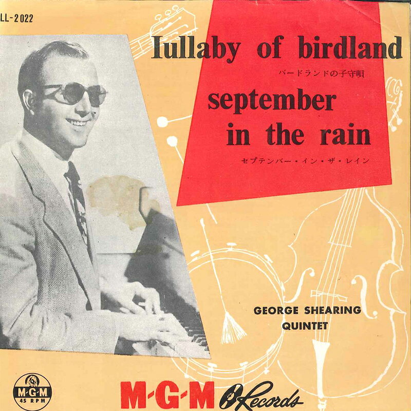 【中古】7” George Shearing Quintet Lullaby Of Birdland / September In The Rain LL2022 MGM /00080
