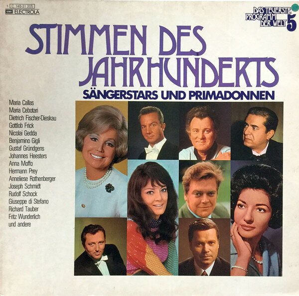 LP Various Stimmen Des Jahrhunderts - Sangerstars Und Primadon 1C14831205 EMI Electrola /00260