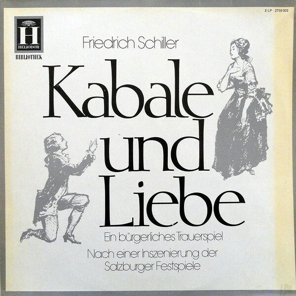 【中古】2discs LP Friedrich Schiller Kabale Und Liebe (Ein Burgerliches Trauerspiel Na 2759003 Heliodor Bibliothek /00660