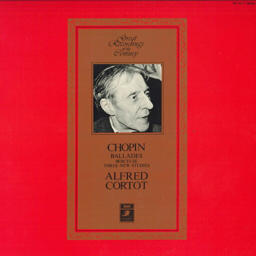 【中古】LP アルフレッド・コルトー ショパン: バラード 全曲, 子守歌, 三つの新しい練習曲 GR2311 ANGEL /00260 【中古】LP アルフレッド・コルトー ショパン: バラード 全曲, 子守歌, 三つの新しい練習曲 GR2311 ANGEL /00260