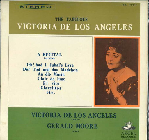 【中古】LP Victoria De Los Angeles, Geral ロス アンヘレス 名唱集 AA7227 ANGEL /00260 【中古】LP Victoria De Los Angeles, Geral ロス アンヘレス 名唱集 AA7227 ANGEL /00260