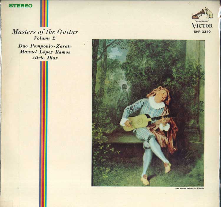 【中古】LP Duo Pomponio Zarate, Manuel Lo Masters Of The Guitar Volume 2 SHP2340 VICTOR /00260