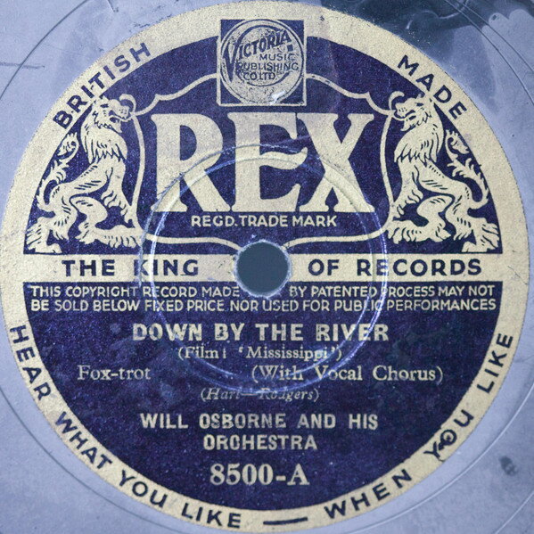 š۱78RPM/SP Gil Rodin & His Orchestra / Wi Whats The Reason / Down By The River 8500 Rex /00500