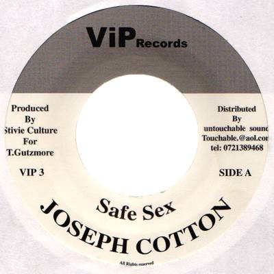 【中古】7” Joseph Cotton Safe Sex VIP3 ViP Records /00080