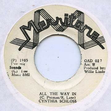 7” Cynthia Schloss All The Way In OAD027 Merritone /00080