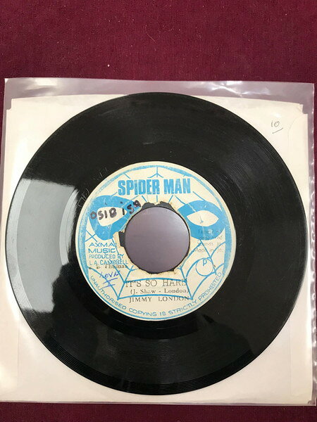 【中古】7” Jimmy London / Skin, Flesh &amp; B Its So Hard / For The Love Of Jenny NONE Spiderman /00080