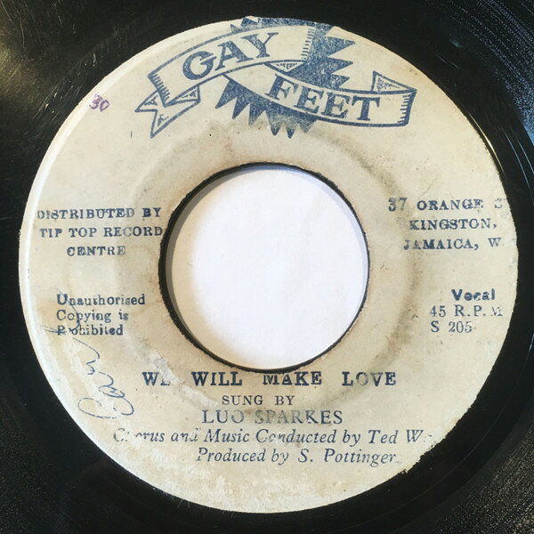 7” Lou Sparkes / Roland Alphonso We Will Make Love / Sticker S205 Gay Feet /00080