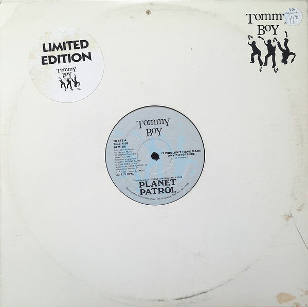 Artist Name: B - 【中古】12” Planet Patrol It Wouldnt Have Made Any Difference / Dont Tell Me TB843 Tommy Boy /00250