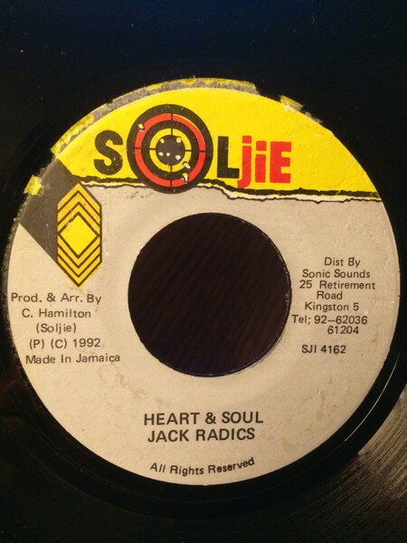 7” Jack Radics Heart &amp; Soul SJI4162 Soljie /00080