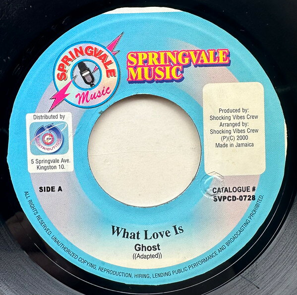 Artist Name: M - 【中古】7” Ghost What Love Is SPVCD0728 /00080