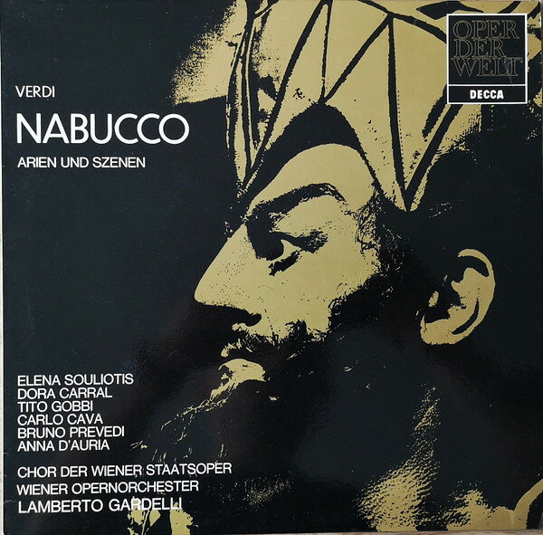 【中古】LP Giuseppe Verdi , Elena Souliot Nabucco: Arien Und Szenen 641366AN Decca /00260