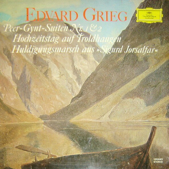 【中古】LP Edvard Grieg - Richard Kraus , Peer-Gynt-Suite Nr. 1 Op. 46 / Hochzeitstag Auf Tro 135043 Deutsche Grammophon /00260
