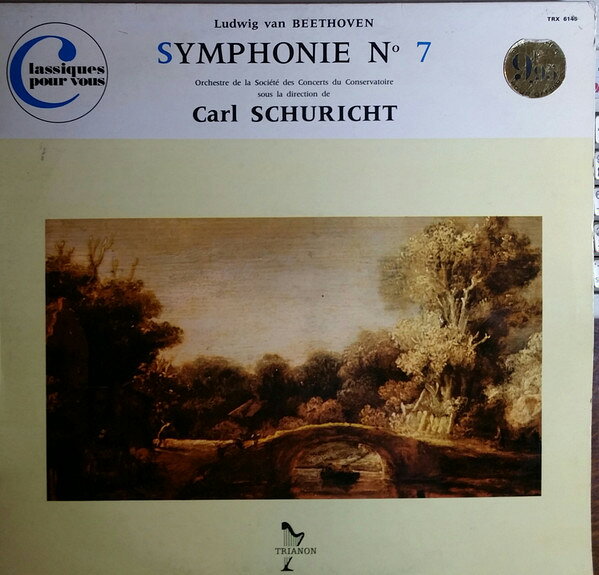 LP Ludwig van Beethoven - Orchest Les Neuf Symphonies - Symphonie No 7 - Disque V TRX6145 Trianon /00260