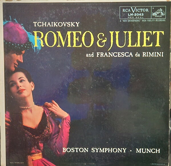 【中古】LP Pyotr Ilyich Tchaikovsky , Bos Romeo &amp; Juliet And Francesca Da Rimini LM2043 RCA Victor Red Seal /00260