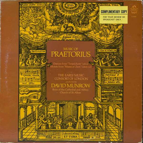 LP Michael Praetorius - The Early Music Of Praetorius S37091 Angel Records /00260