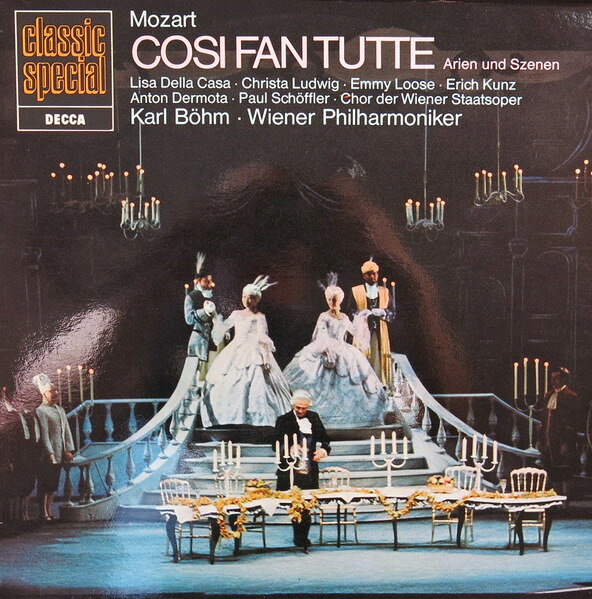 【中古】LP Wolfgang Amadeus Mozart , Lisa Cosi Fan Tutte (Arien Und Szenen) 641951AG Decca /00260