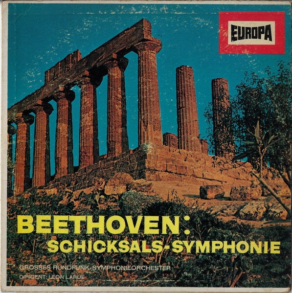【中古】LP Ludwig van Beethoven , London Schicksals-Symphonie E123 Europa /00260