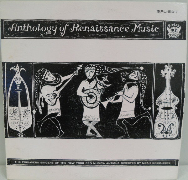 LP Primavera Singers Of New York Anthology Of Renaissance Music SPL597 Period Records /00260