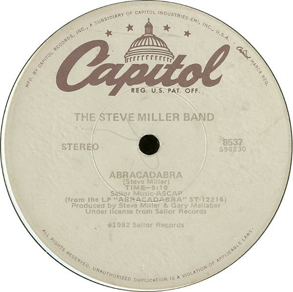 Artist Name: R - 【中古】LP Steve Miller Band Abracadabra / Macho City 8537 Capitol Records /00260