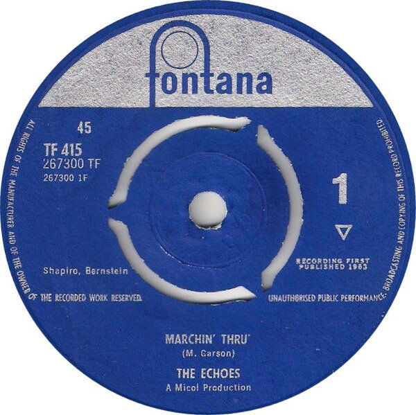 Artist Name: N - 【中古】英7” Echoes Marchin Thru TF415 Fontana /00080