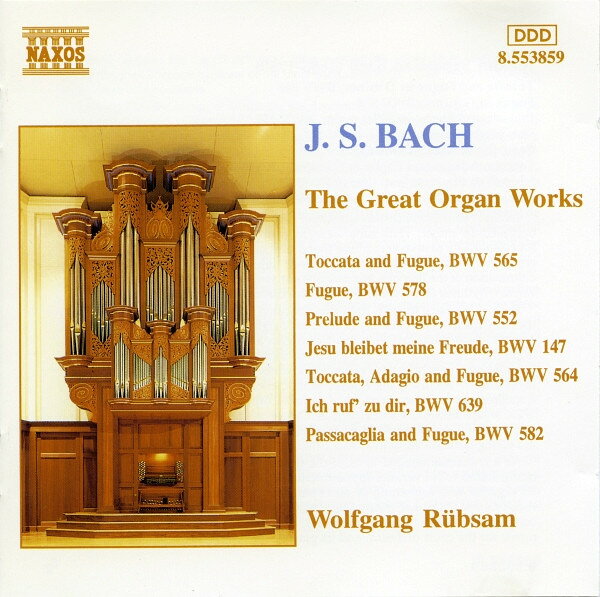 CD Wolfgang Rubsam J.S. Bach The Great Organ Works 8553859 NAXOS /00110
