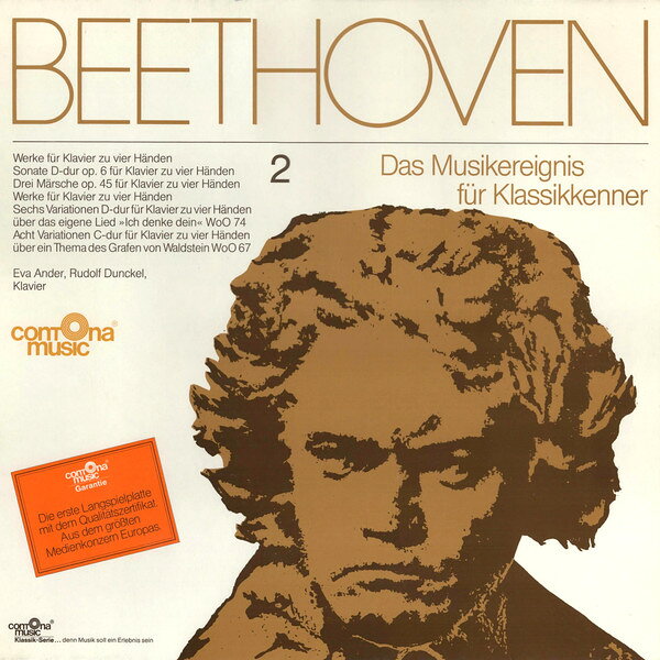 LP Ludwig van Beethoven - Eva And Werke Fur Klavier Zu Vier Handen LP7715 Contona Music /00260