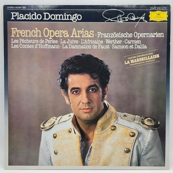 LP Placido Domingo French Opera Arias 4109911 Deutsche Grammophon /00260