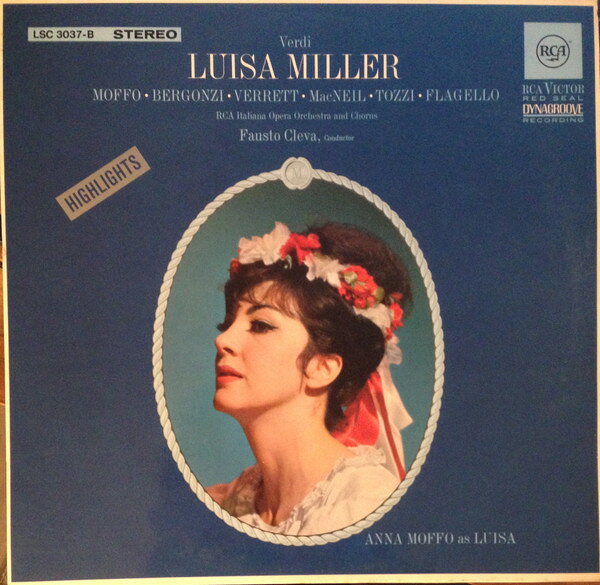 LP Giuseppe Verdi / Anna Moffo , Luisa Miller (Highlights) LSC3037 RCA Victor Red Seal /00260