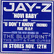【中古】12” Jay-z Hovi Baby / U Dont Know (Remix) 4400638191 Roc-A-Fella US Vinyl /00250