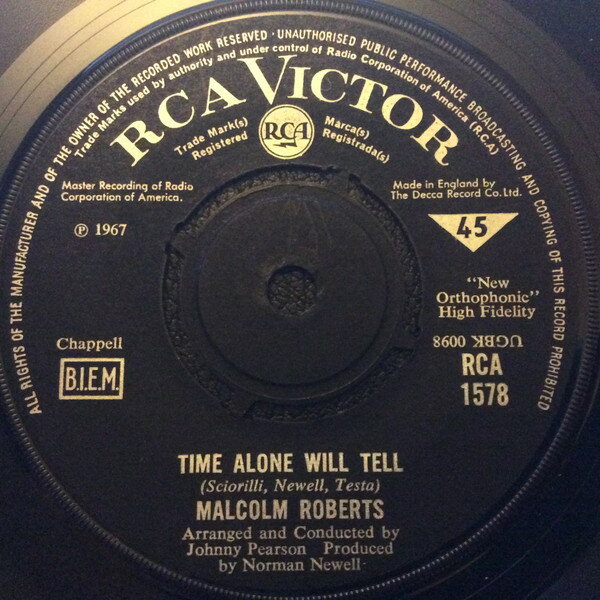 š۱7 Malcolm Roberts Time Alone Will Tell RCA1578 RCA Victor /00080