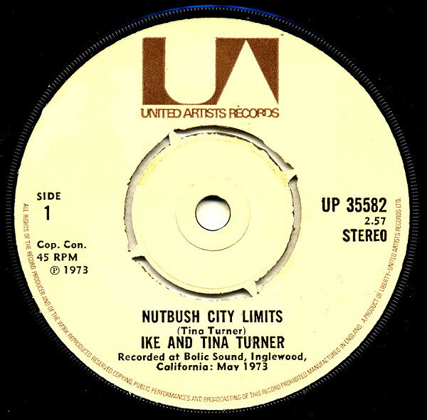 【中古】英7” Ike &amp; Tina Turner Nutbush City Limits UP35582 United Artists Recor /00080