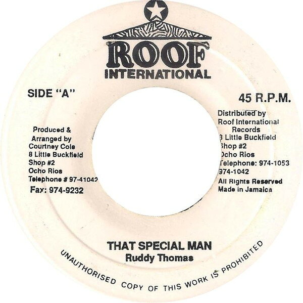 【中古】7” Ruddy Thomas That Special Man NONE Roof International /00080