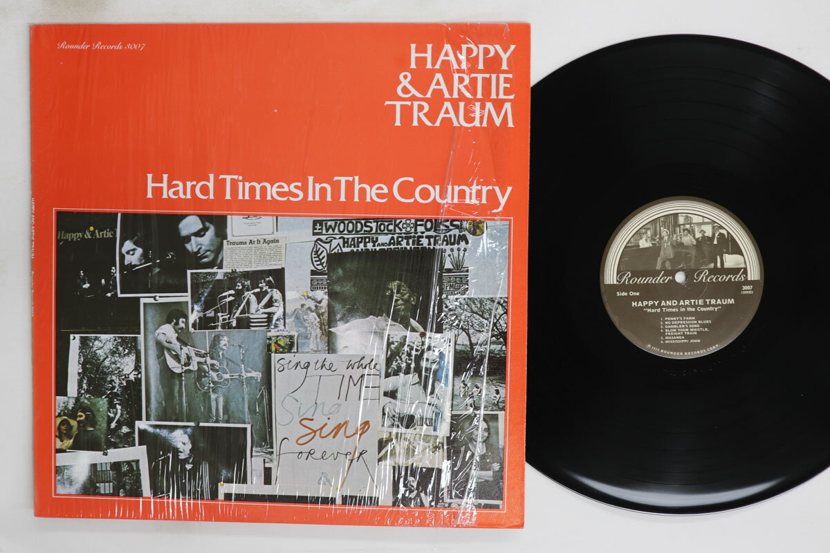 LP Happy &amp; Artie Traum Hard Times In The Country 3007 ROUNDER /00260