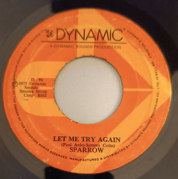 【中古】7” Mighty Sparrow Let Me Try Again / Peace And Love D91 Dynamic Sounds /00080