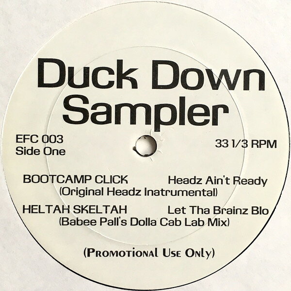 12” Boot Camp Clik / Heltah Skelta Duck Down Sampler EFC003 NOT ON LABEL /00250