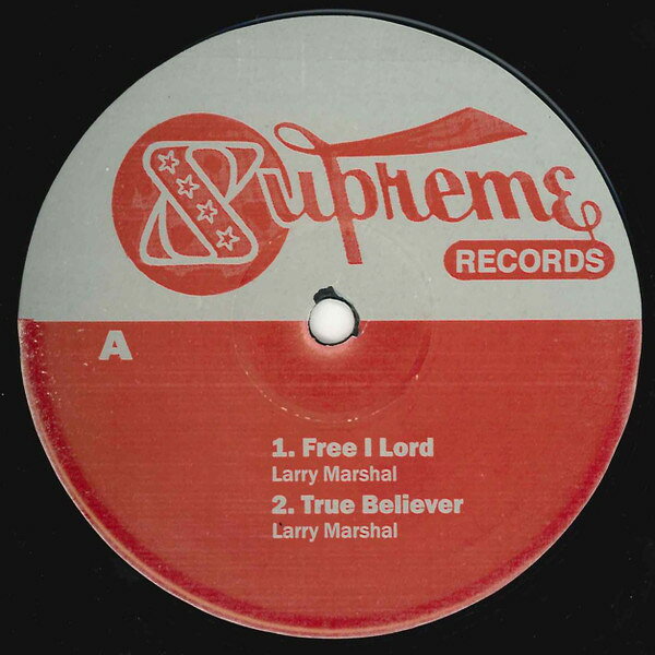 Artist Name: R - 【中古】10” Larry Marshall Free I Lord NONE Supreme Records /00200