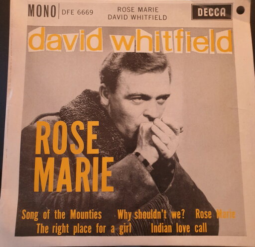 【中古】英7” David Whitfield Rose Marie DFE6669 Decca /00080 【中古】英7” David Whitfield Rose Marie DFE6669 Decca /00080
