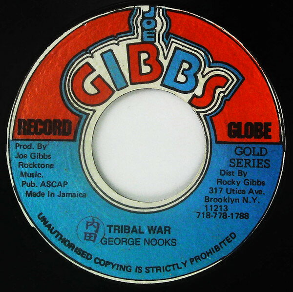 7” George Nooks / The Professiona Tribal War / No More War NONE Joe Gibbs Record Glo /00080
