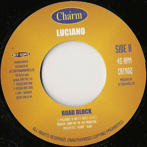 7” Luciano Road Block CRT902 Charm /00080
